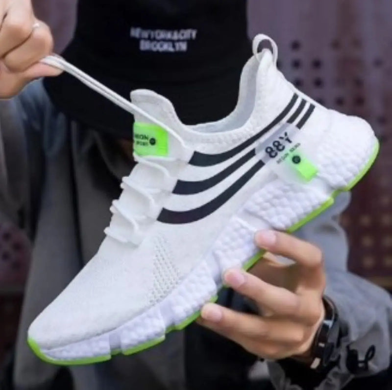 Tenis  Casual, Confortável, Luxo, Preto e Branco Sneaker