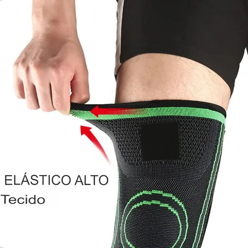 Kit com 2 Joelheiras de Compressão – Alças Ajustáveis para Corrida, Treino e Uso Esportivo