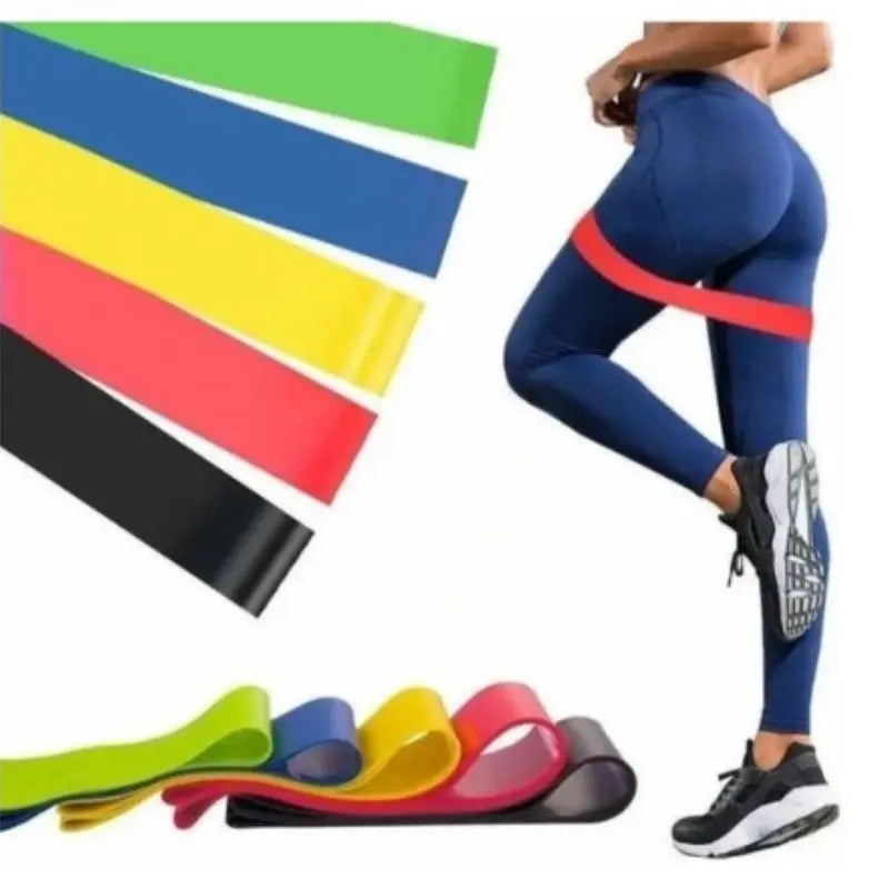 Kit com 5 Elásticos Thera Mini Band – Multifuncional para Fisioterapia, Treinamento Funcional e Crossfit