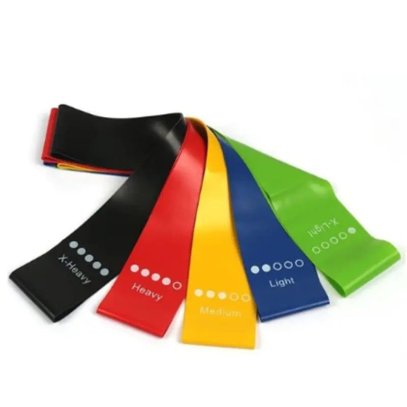 Kit com 5 Elásticos Thera Mini Band – Multifuncional para Fisioterapia, Treinamento Funcional e Crossfit