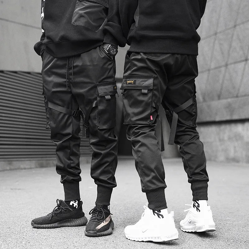 Calças Jogger Masculinas Casuais  | Streetwear com Bolsos Múltiplos