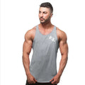 Camiseta Sem Manga Masculina de Algodão – Top de Treino Fitness para Homens, Estilo Singlet, Ideal para Musculação e Exercícios