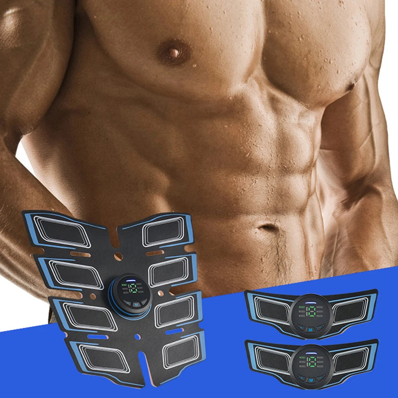 Eletroestimulador Muscular Abdominal EMS – Recarregável por USB