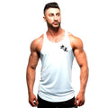 Camiseta Sem Manga Masculina de Algodão – Top de Treino Fitness para Homens, Estilo Singlet, Ideal para Musculação e Exercícios