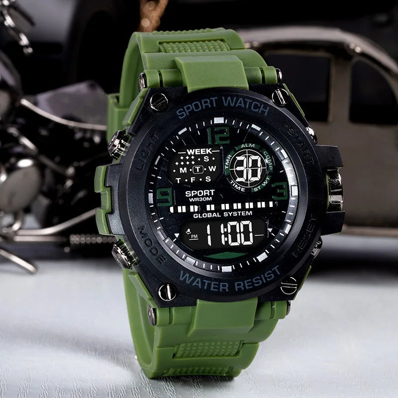Relógio Eletrônico de Luxo Masculino – Para Quem Exige Estilo e Performance!