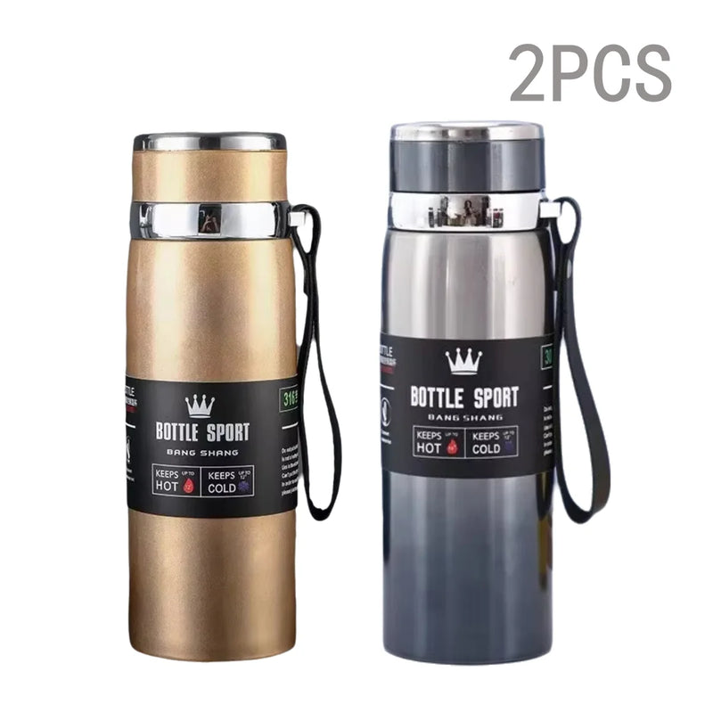 Garrafa Térmica 1000ml Inox – Isolamento a Vácuo para Café, Chá ou Água