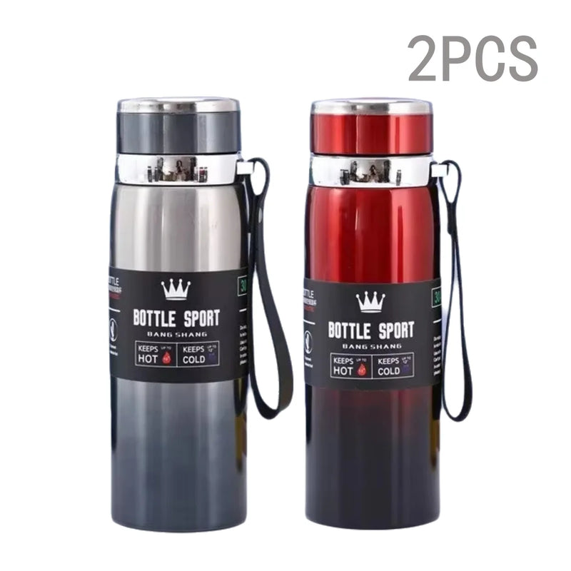 Garrafa Térmica 1000ml Inox – Isolamento a Vácuo para Café, Chá ou Água