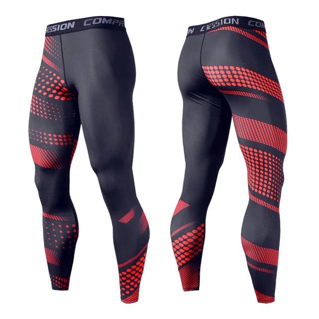 Calça Legging Masculina para Corrida e Treino – Compressão, Secagem Rápida, Fitness, Academia, Jogging e Esportes