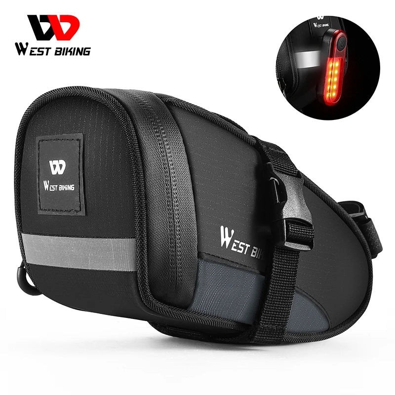 Bolsa de Selim WEST BIKING 1.2L – Leve, Resistente e Pronta para Qualquer Rolê