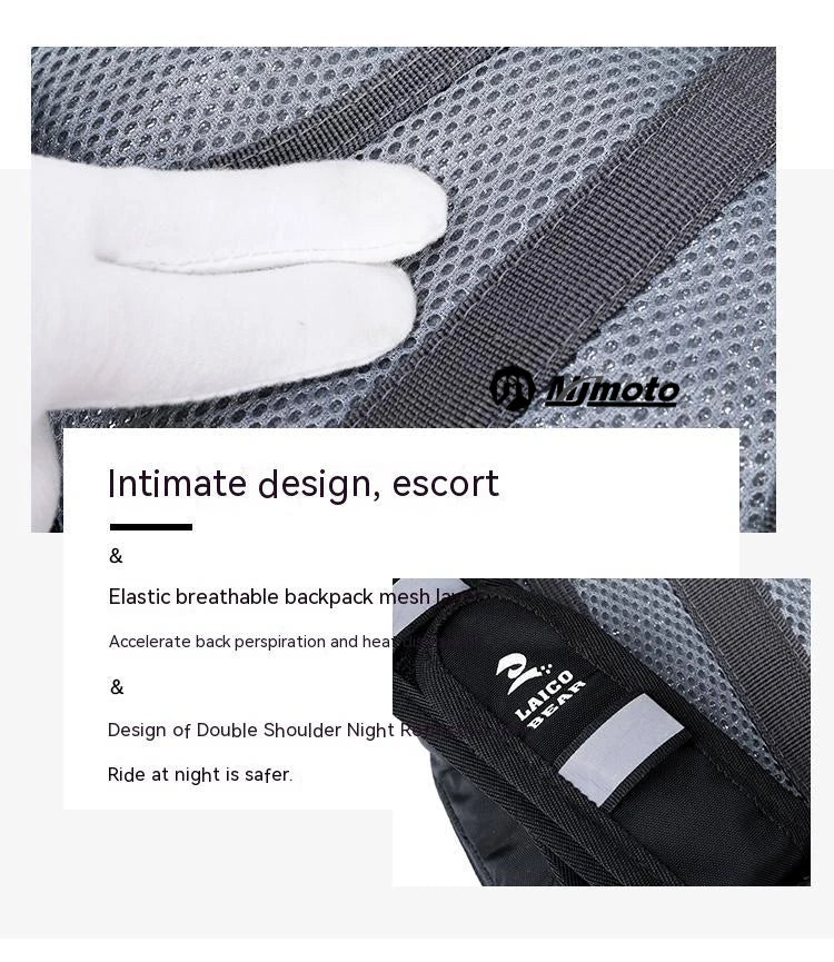 Mochila de Hidratação LAICO BEAR para Moto e Ciclismo – Impermeável, Leve e Ideal para Corrida, Trilhas e Esportes Outdoor