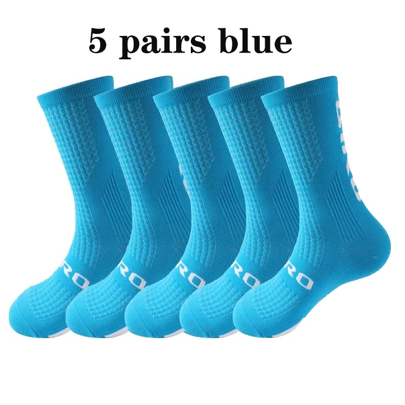 Kit 5 Pares de Meias Masculinas para Ciclismo e Esportes