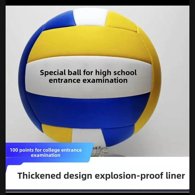 Bola de Vôlei Antiderrapante e Reforçada - Material PVC, Tamanho 5