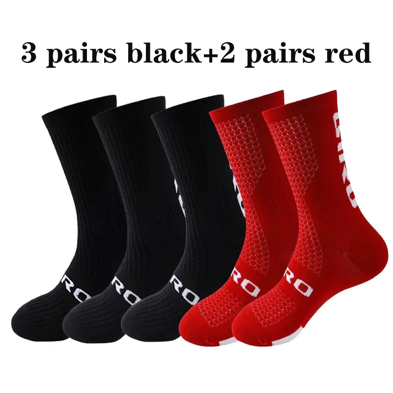 Kit 5 Pares de Meias Masculinas para Ciclismo e Esportes