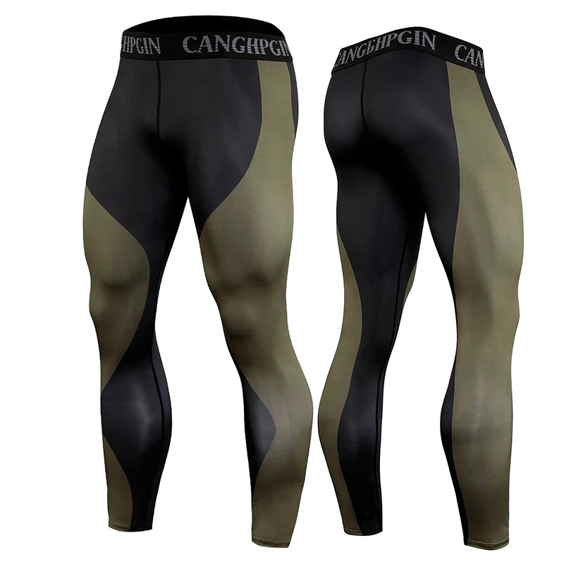 Calça Legging Masculina para Corrida e Treino – Compressão, Secagem Rápida, Fitness, Academia, Jogging e Esportes
