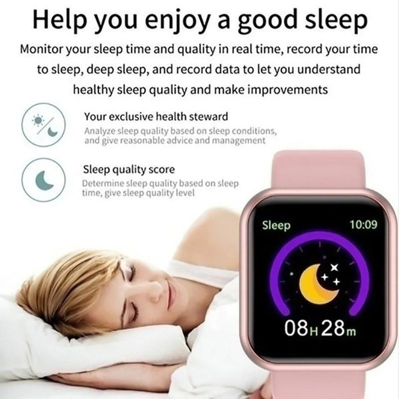 Smartwatch Multifuncional Y68 D20 – Para Homens, Mulheres e Atletas ⌚️🎧