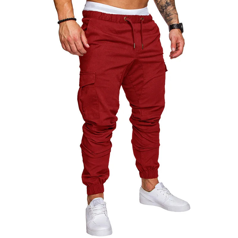 Calças Jogger Masculinas Casuais  | Streetwear com Bolsos Múltiplos