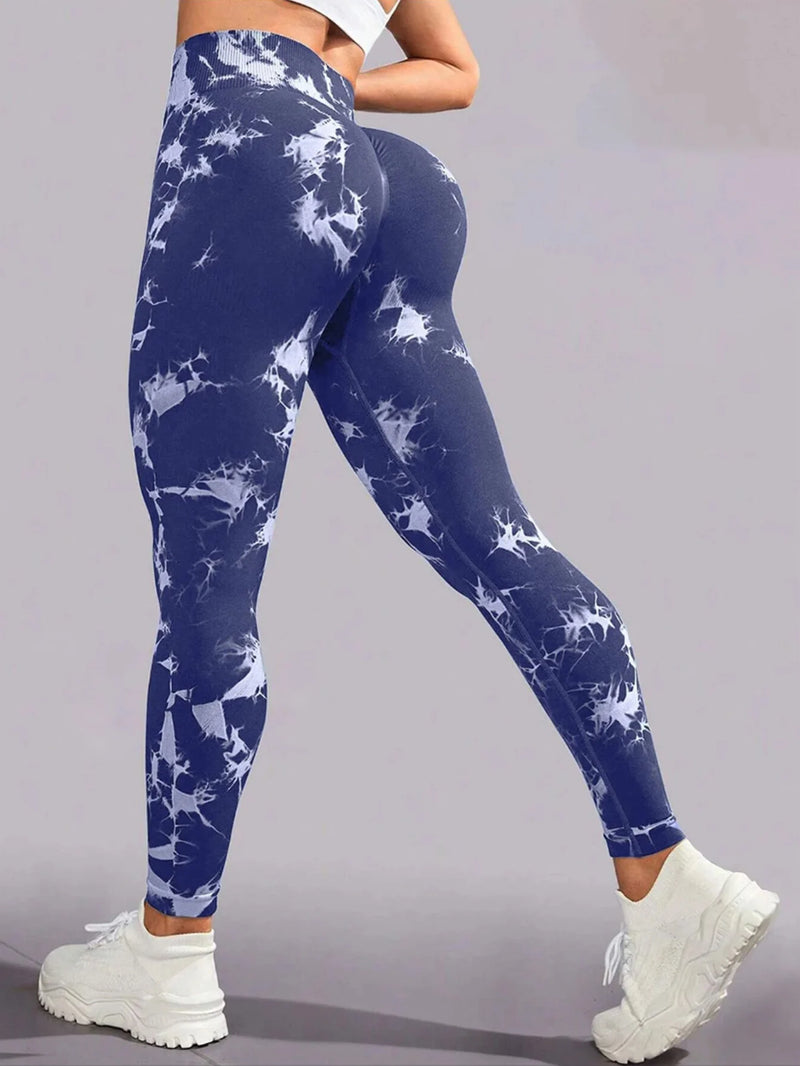 Legging Feminina Tie Dye – Fitness, Yoga, Cintura Alta e Efeito Levanta Bumbum