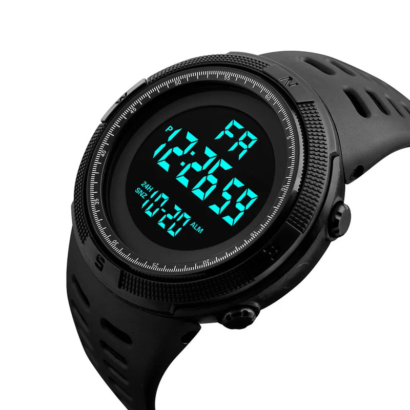 Relógio Esportivo Masculino Digital – Militar, Multifuncional e com Luz de LED