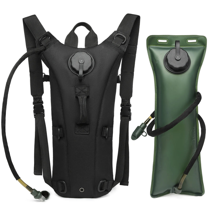 Mochila Tática de Hidratação Militar com Reservatório de 3L Antivazamento – Ideal para Corrida, Ciclismo e Trilhas