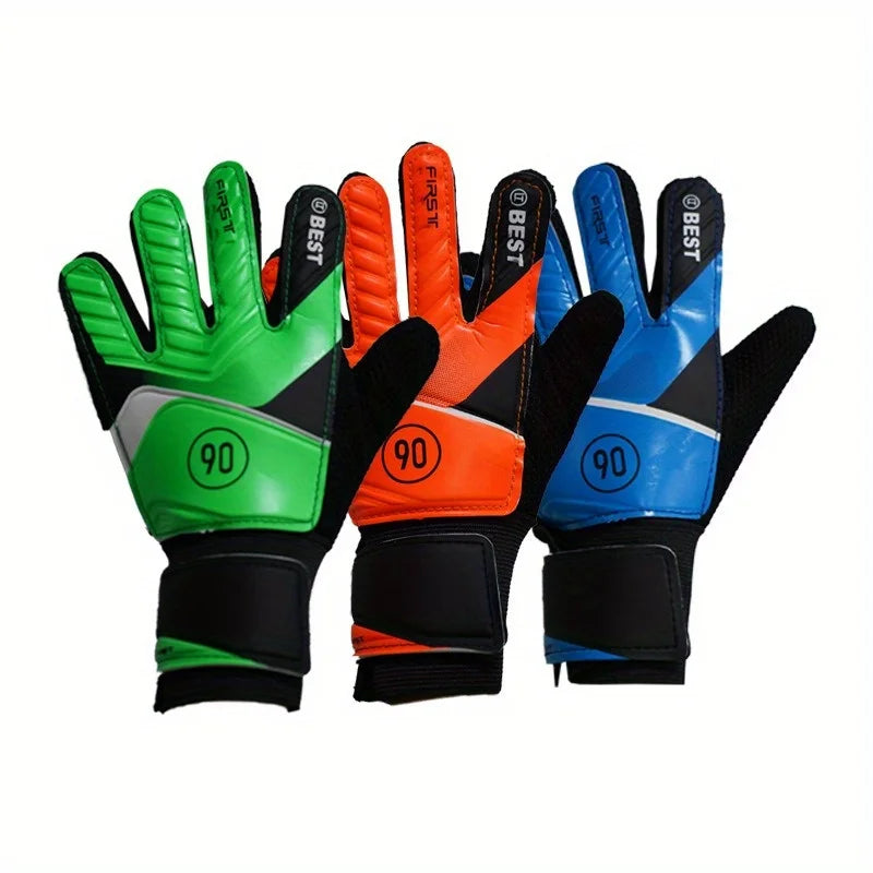 Par de Luvas de Goleiro – Látex Resistente ao Desgaste, Antiderrapante, Perfeitas para Treinos e Partidas