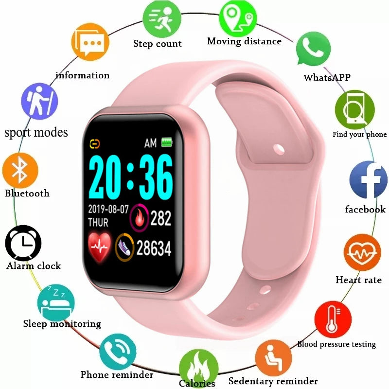 Smartwatch Multifuncional Y68 D20 – Para Homens, Mulheres e Atletas ⌚️🎧