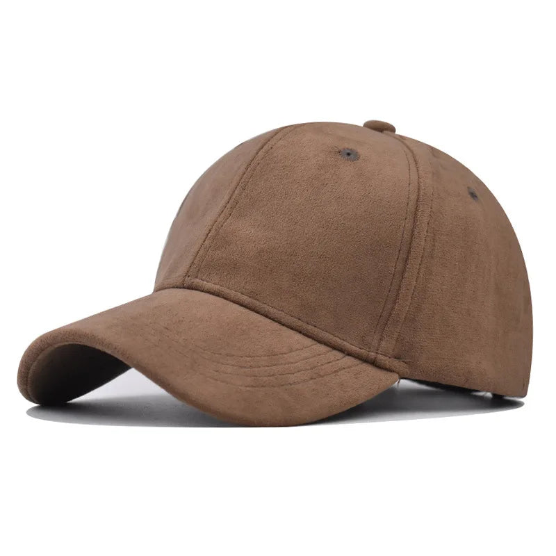 Boné Casual Unissex – Estilo Baseball em Camurça