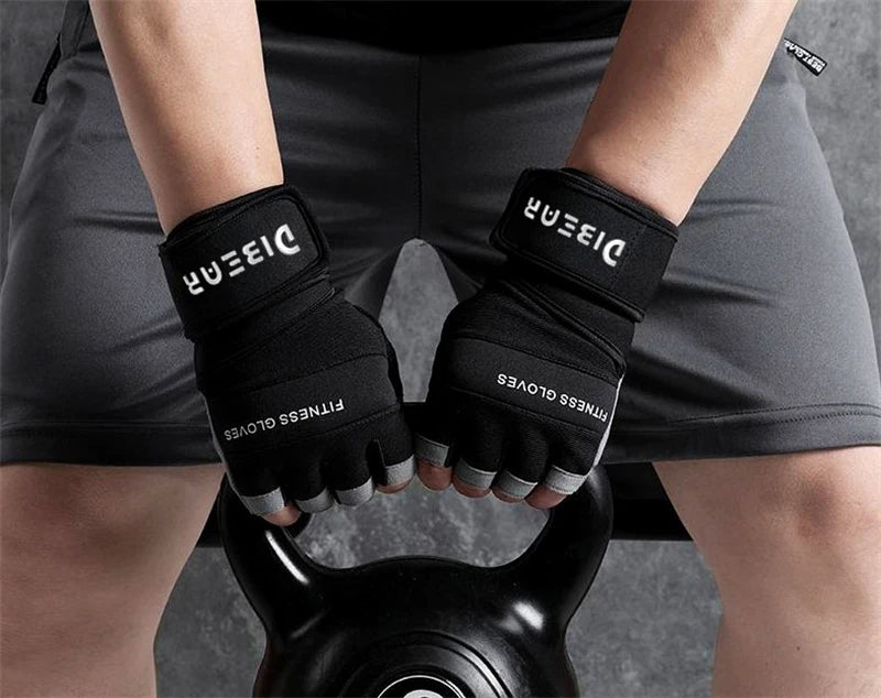 Luvas de Academia Half Finger XINLUYING XY-B26 – Antiderrapante, Resistente e Confortável para Treinos Intensos