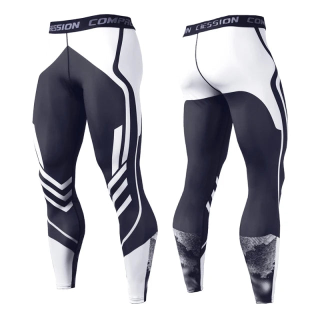 Calça Legging Masculina para Corrida e Treino – Compressão, Secagem Rápida, Fitness, Academia, Jogging e Esportes