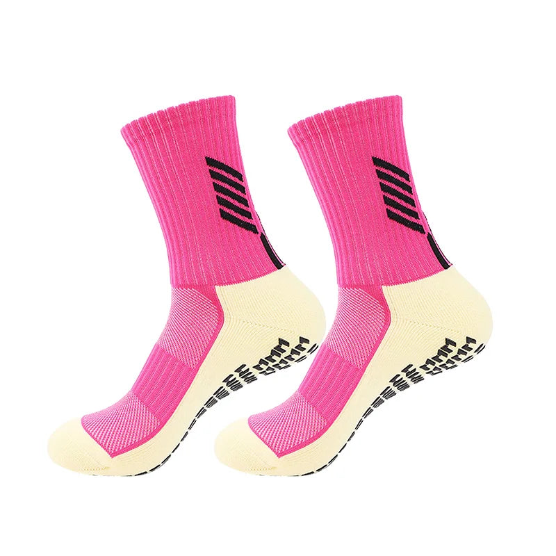 Meia Esportiva Antiderrapante Cano Médio – Ideal para Futebol, Corrida e Treinos