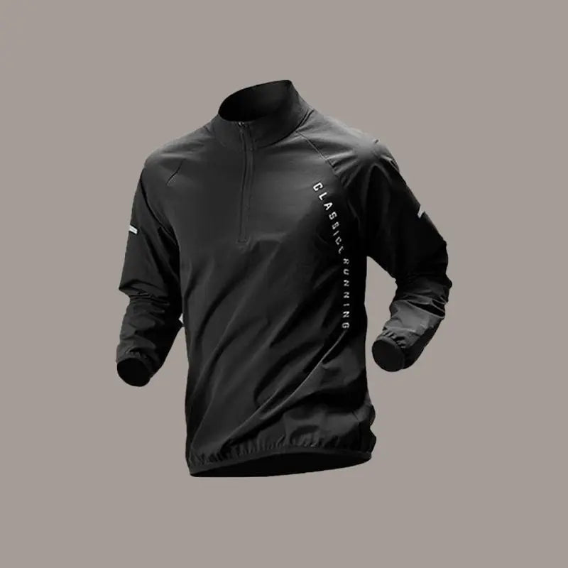 Conjunto Esportivo Masculino de Secagem Rápida – Manga Longa com Zíper