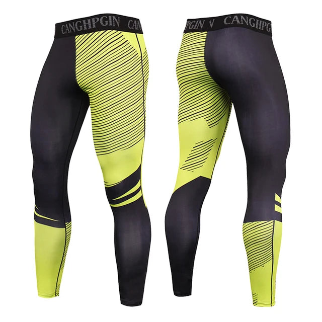Calça Legging Masculina para Corrida e Treino – Compressão, Secagem Rápida, Fitness, Academia, Jogging e Esportes
