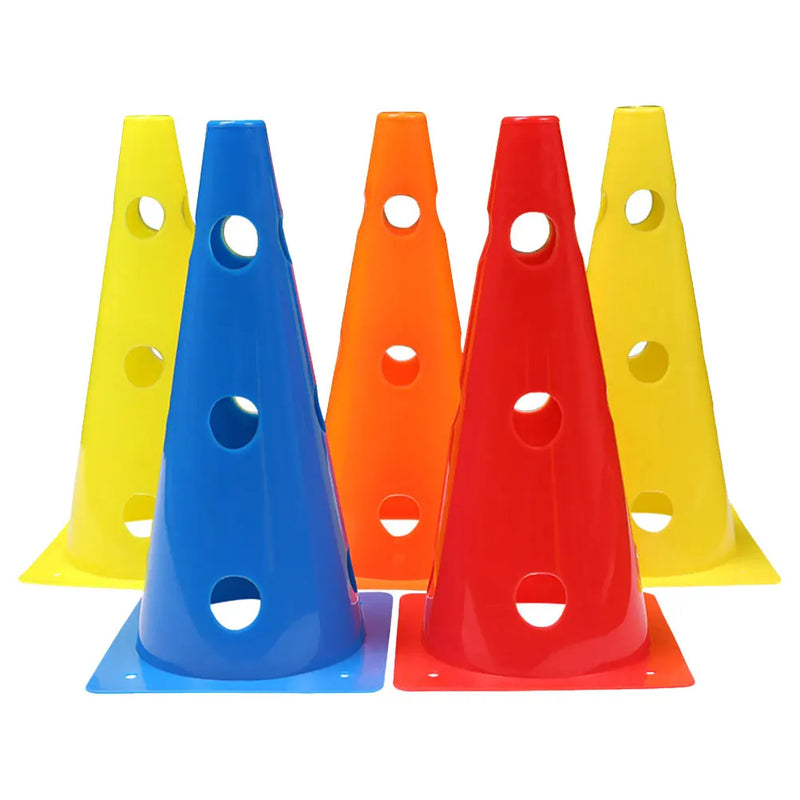 Kit com 5 Cones de Treinamento – Futebol, Agilidade e Obstáculos para Crianças