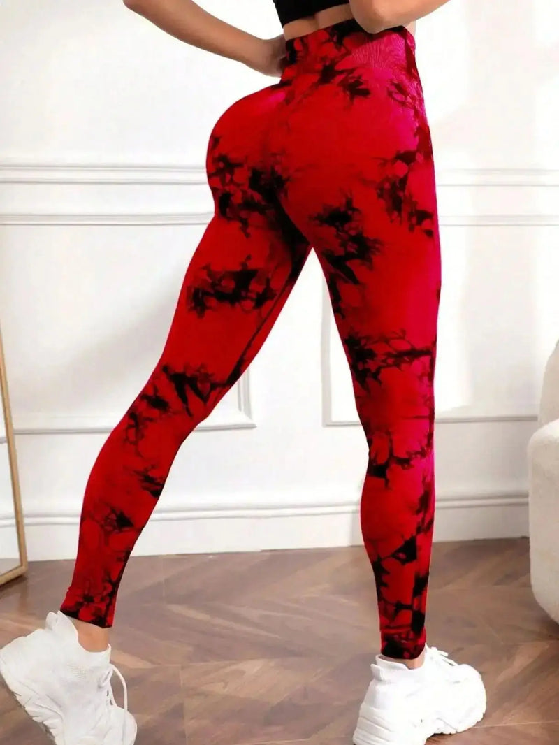 Legging Feminina Tie Dye – Fitness, Yoga, Cintura Alta e Efeito Levanta Bumbum