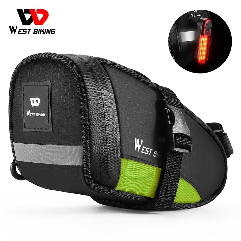 Bolsa de Selim WEST BIKING 1.2L – Leve, Resistente e Pronta para Qualquer Rolê