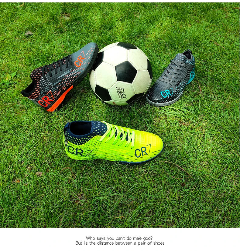 Chuteira Masculina CR7 Society – Leve, Respirável e Confortável | Ideal para Treinos e Jogos no Gramado Sintético (TF)