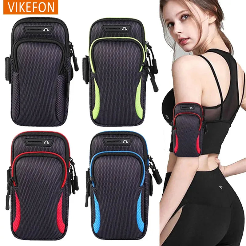 Suporte de braço esportivo universal para celular – Ideal para corrida, compatível com celulares de até 7,5"