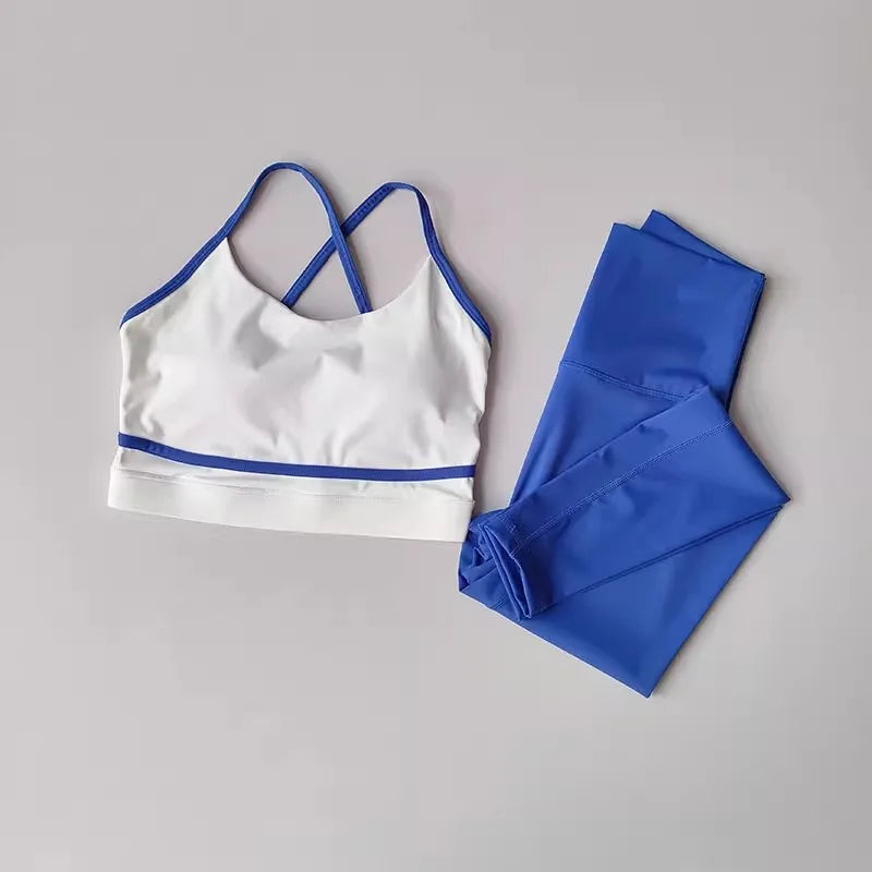 Conjunto Feminino de Yoga – Legging de Cintura Alta e Sutiã Esportivo para Treinos com Conforto e Estilo
