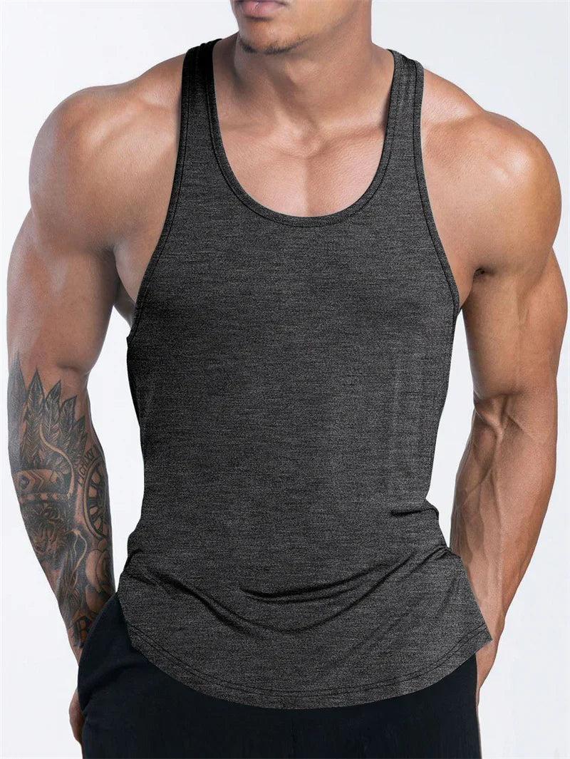 Regata Masculina Esportiva – Camiseta Fitness de Verão para Treino, Corrida, Basquete e Atividades ao Ar Livre