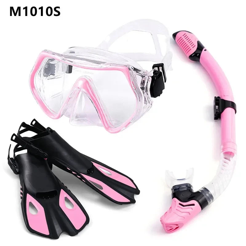 Kit de Mergulho — Nadadeiras, Máscara e Snorkel para Mergulho e Natação Adulto