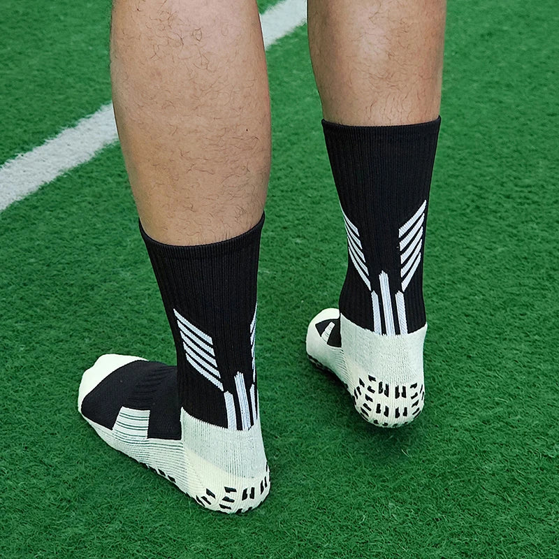 Meia Esportiva Antiderrapante Cano Médio – Ideal para Futebol, Corrida e Treinos