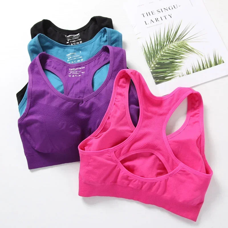 Top Fitness Feminino – Push-Up, Sem Costura, Respirável | Ideal para Corrida, Academia e Yoga