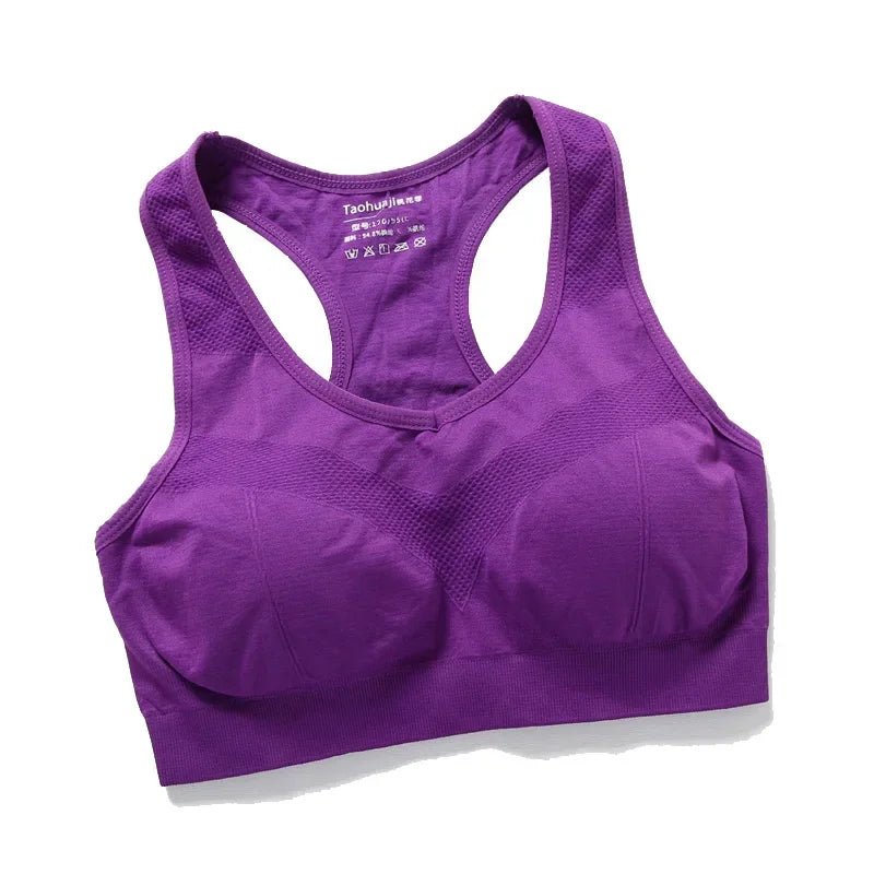 Top Fitness Feminino – Push-Up, Sem Costura, Respirável | Ideal para Corrida, Academia e Yoga