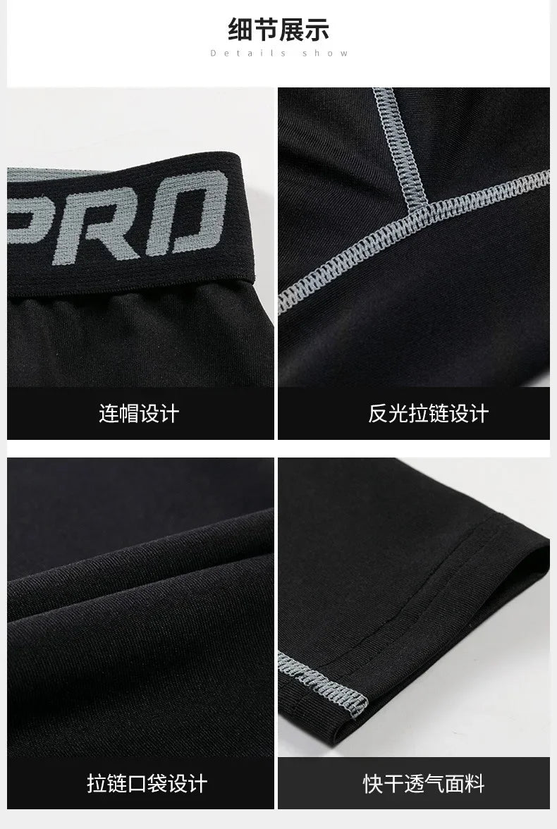 Calça de Compressão Masculina Kizarco – Secagem Rápida, Ajuste Perfeito e Performance Total
