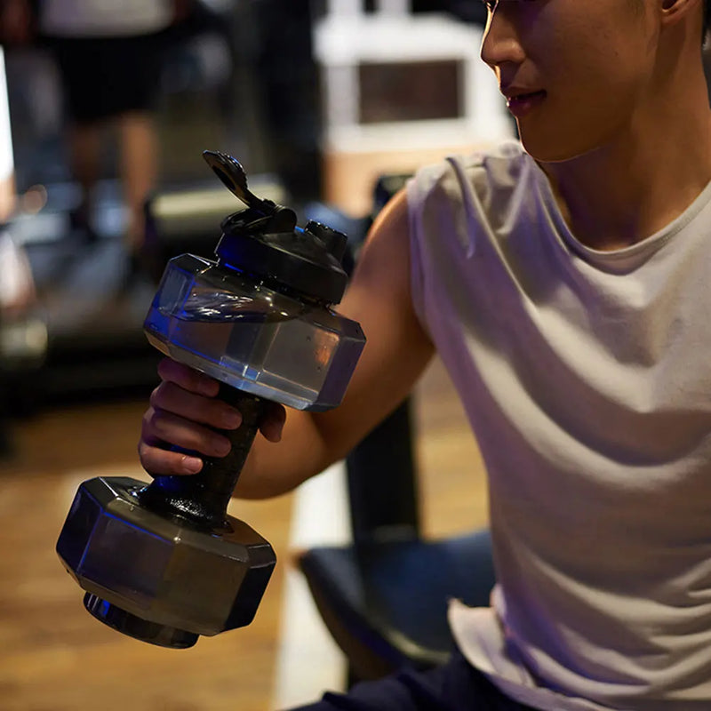 Garrafa Dumbbell JOCESTYLE 550ML/2600ML – Hidrate-se e Treine ao Mesmo Tempo!
