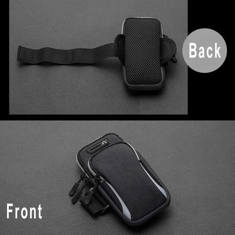 Suporte de braço esportivo universal para celular – Ideal para corrida, compatível com celulares de até 7,5"