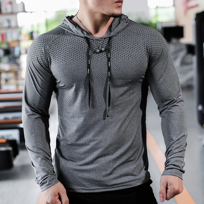 Conjunto Fitness Masculino com Capuz – Blusa e Calça Jogger para Treino e Corrida