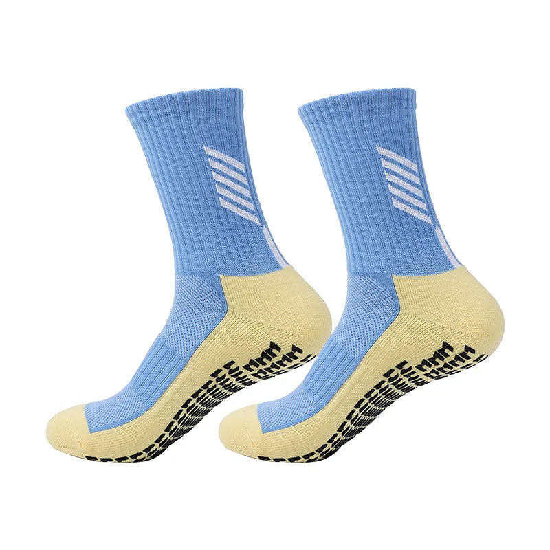 Meia Esportiva Antiderrapante Cano Médio – Ideal para Futebol, Corrida e Treinos