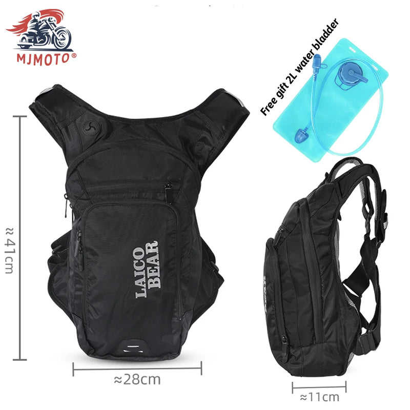 Mochila de Hidratação LAICO BEAR para Moto e Ciclismo – Impermeável, Leve e Ideal para Corrida, Trilhas e Esportes Outdoor