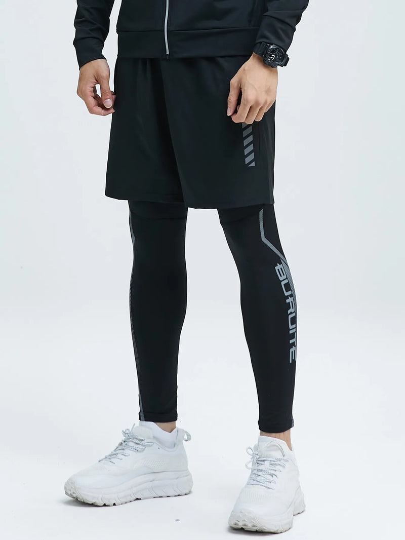 Conjunto Masculino BURUITE – Shorts e Legging de Compressão | Desempenho, Conforto e Estilo em Todos os Treinos