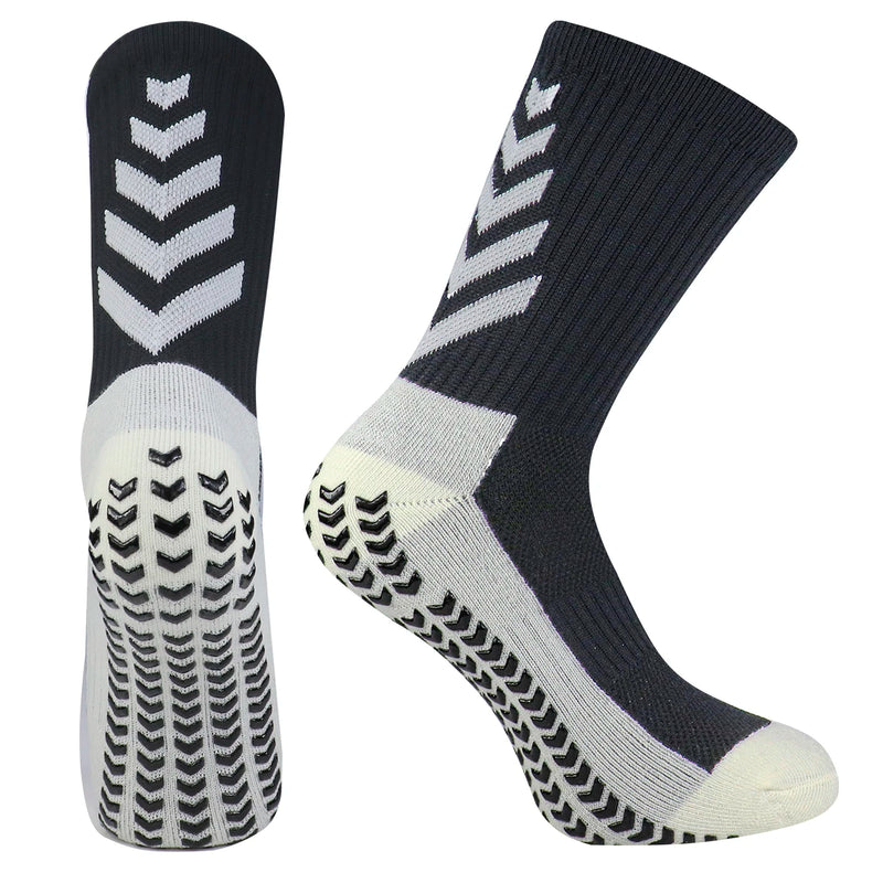 Meia Esportiva Masculina Antiderrapante | Conforto e Aderência para Futebol, Corrida, Yoga, Basquete e Treinos